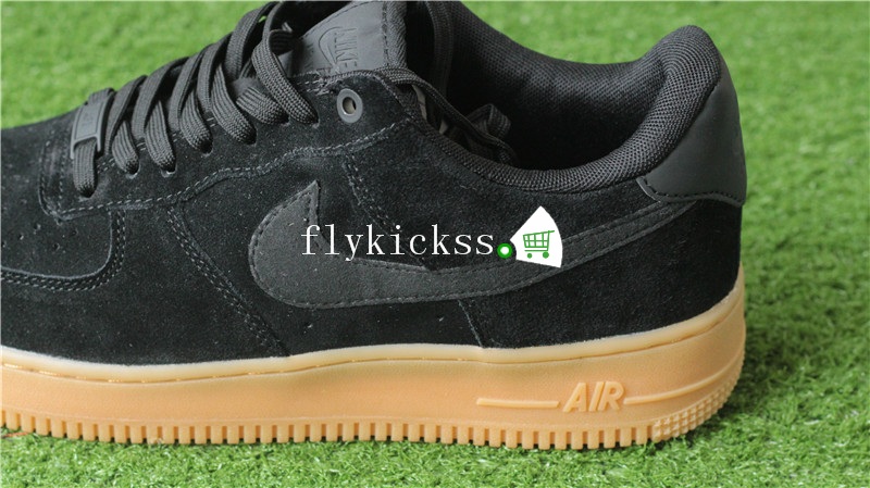 Nike Air Force 1 AF1 07 LV8 Black Suede